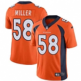 Nike Denver Broncos #58 Von Miller Orange Team Color NFL Vapor Untouchable Limited Jersey,baseball caps,new era cap wholesale,wholesale hats